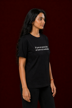 Black Cotton Graphic T-shirt