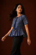 Peplum Front Tie-Up Top