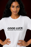 White Cotton Graphic T-shirt